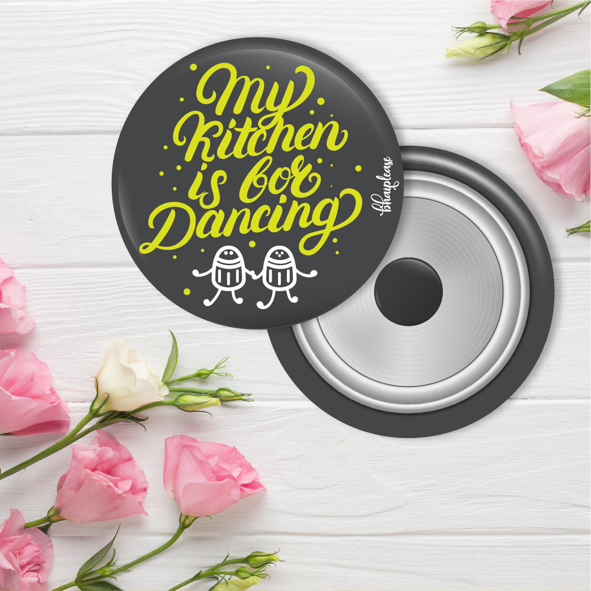 My Kitchen is for Dancing Round Fridge Magnet