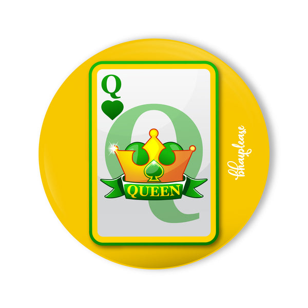 Queen Round Fridge Magnet