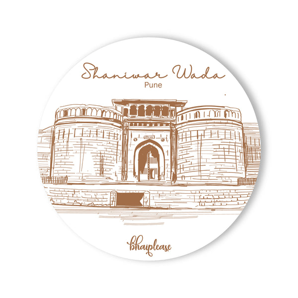 Shaniwar Wada Round Fridge Magnet