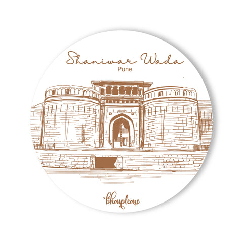 Shaniwar Wada Round Fridge Magnet