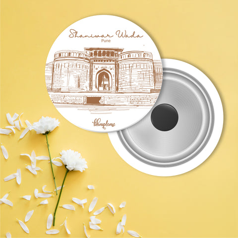 Shaniwar Wada Round Fridge Magnet