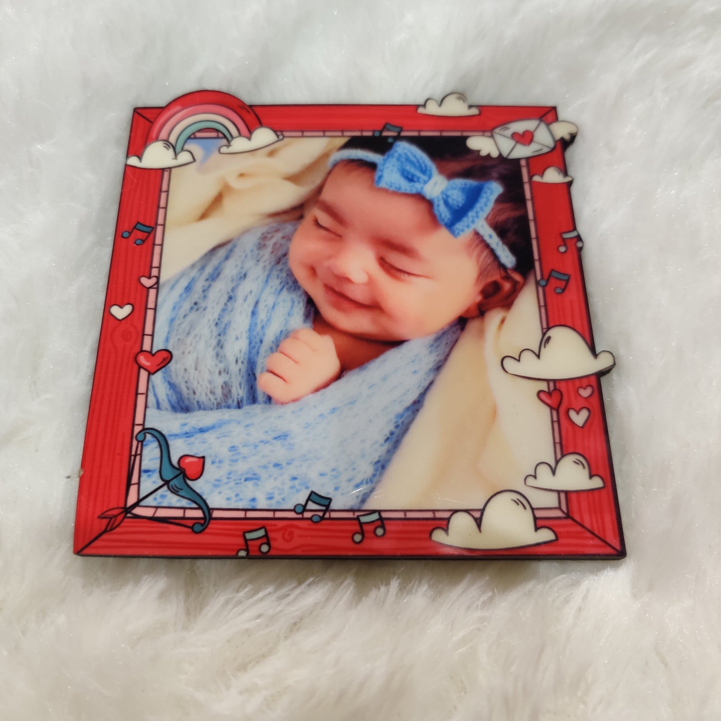 Rainbow & Cloud Personalized Fridge Magnet
