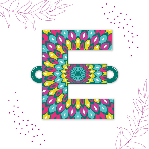 Alphabet E Wooden Rakhi