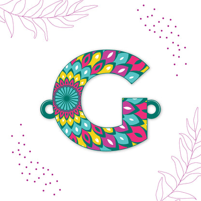 Alphabet G Wooden Rakhi