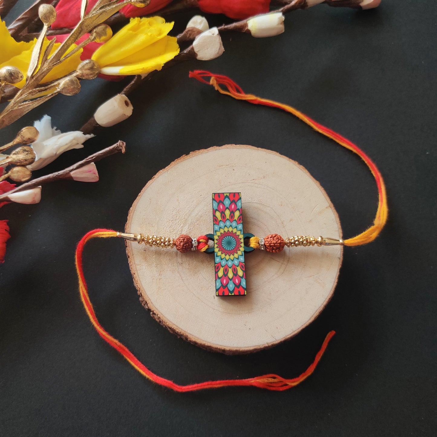 Alphabet I Wooden Rakhi