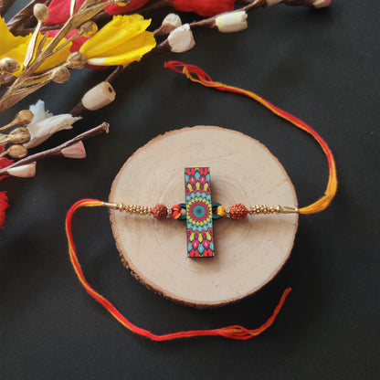 Alphabet I Wooden Rakhi