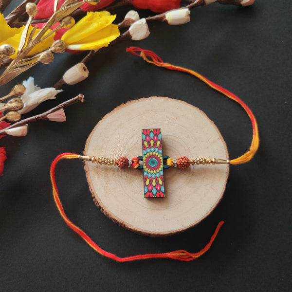 Alphabet I Wooden Rakhi