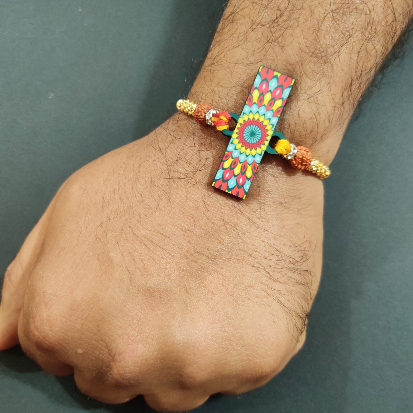 Alphabet I Wooden Rakhi