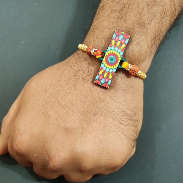 Alphabet I Wooden Rakhi
