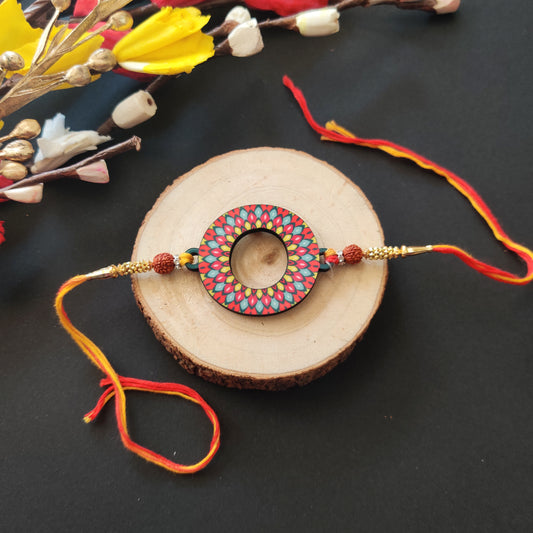 Alphabet O Wooden Rakhi