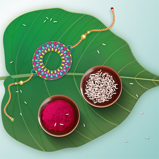 Alphabet O Wooden Rakhi