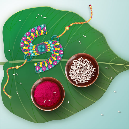 Alphabet S Wooden Rakhi