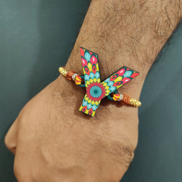 Alphabet Y Wooden Rakhi