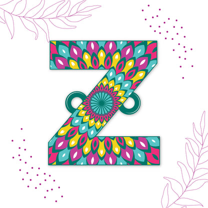 Alphabet Z Wooden Rakhi