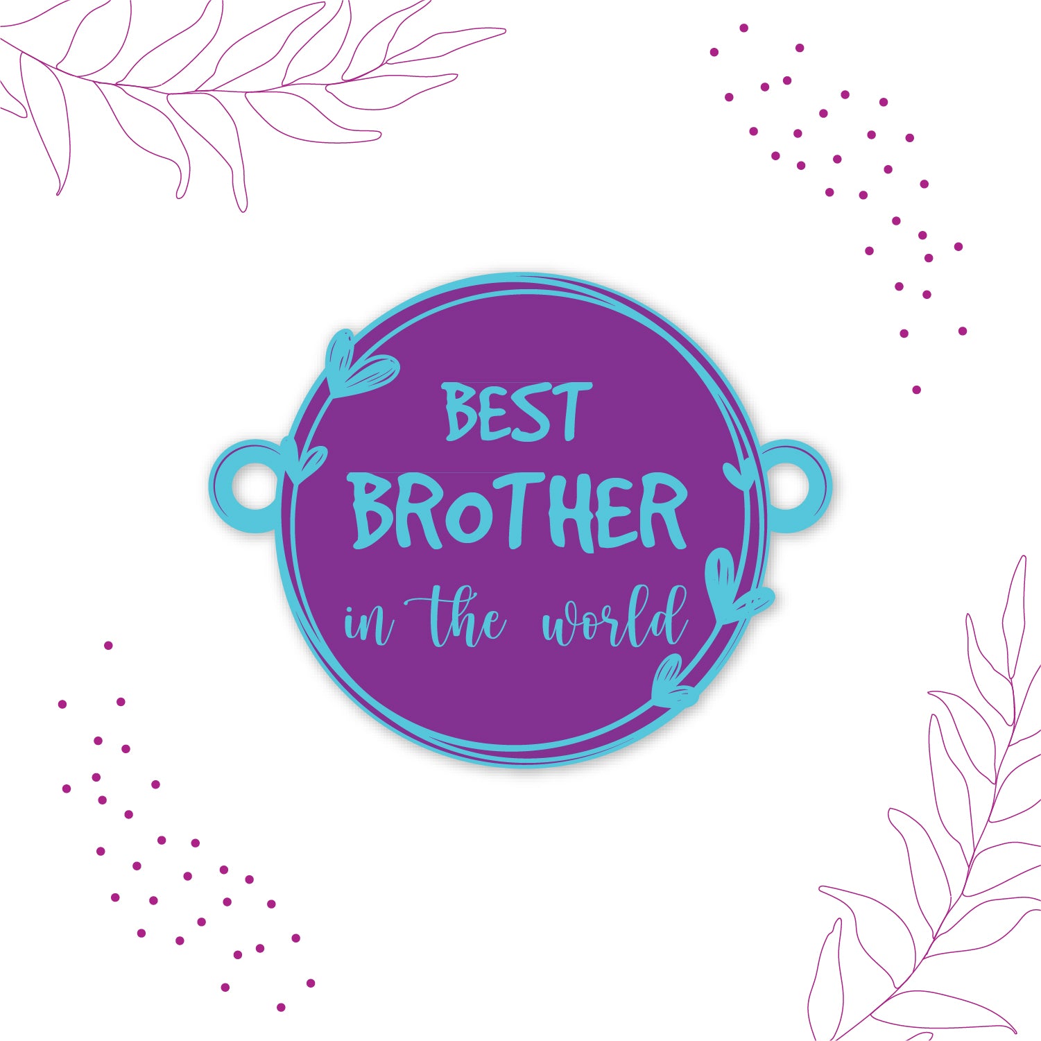 Thoughtful gift packaging for Best Brother in the World Wooden Rakhi with Rudraksha.