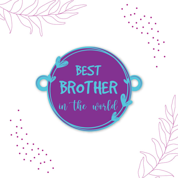 Best Brother in the World Wooden Rakhi