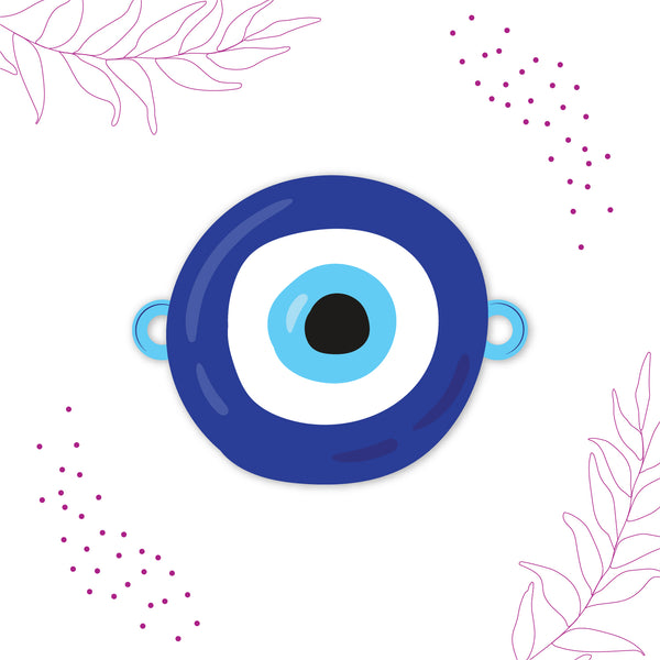 Evil Eye Wooden Rakhi