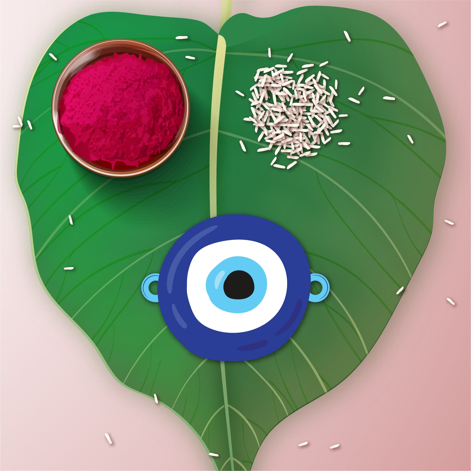 Wooden Evil Eye Rakhi for Raksha Bandhan 2025 