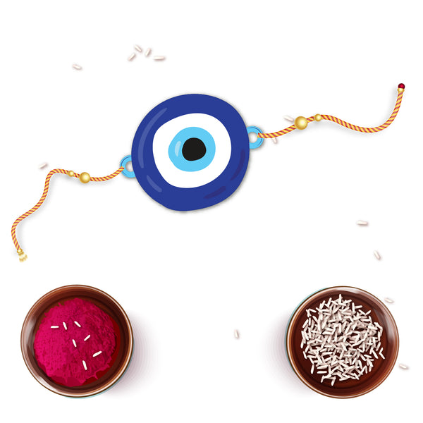 Evil Eye Wooden Rakhi