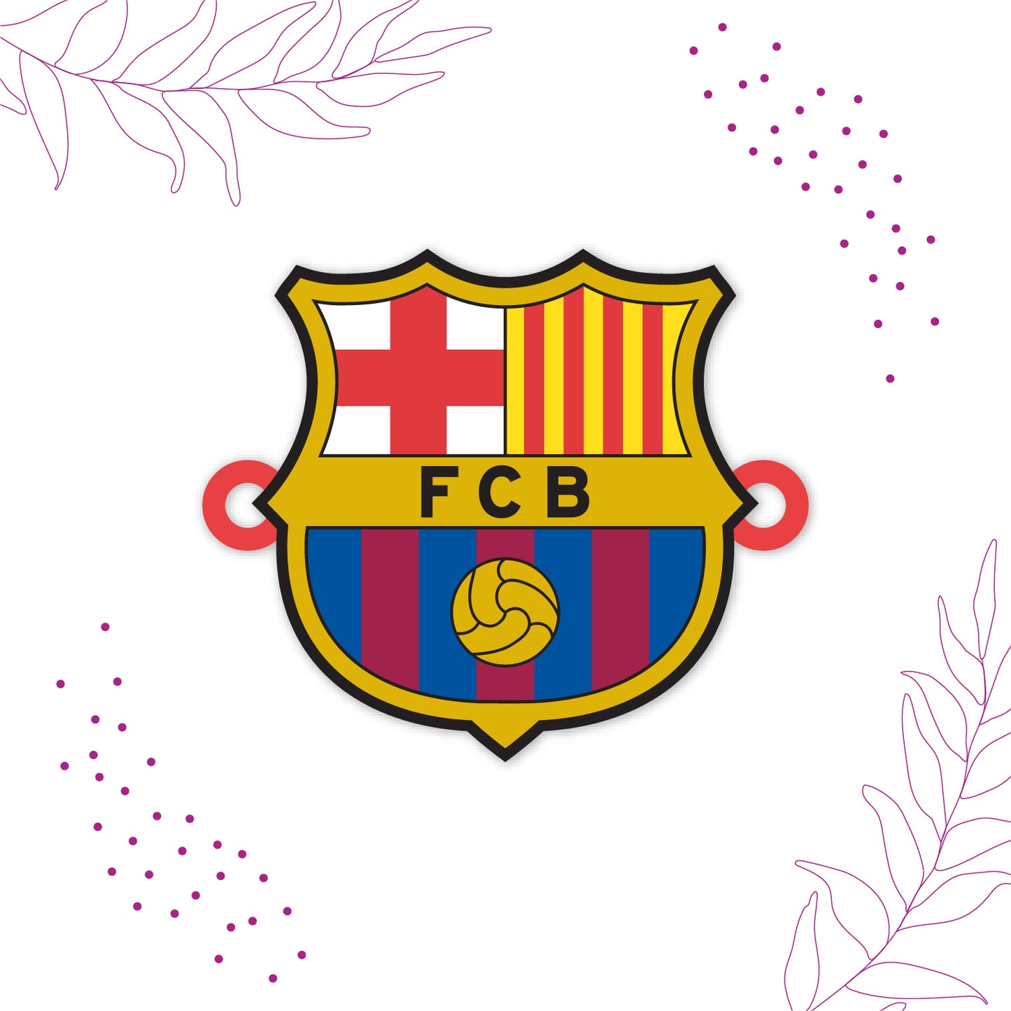 FC Barcelona Wooden Rakhi with Rudraksha | Barca Rakhi for Bro | Shop Online India