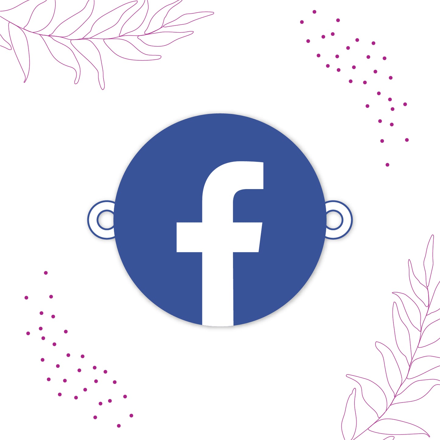 Social media-themed gift packaging for Facebook Wooden Rakhi with Rudraksha
