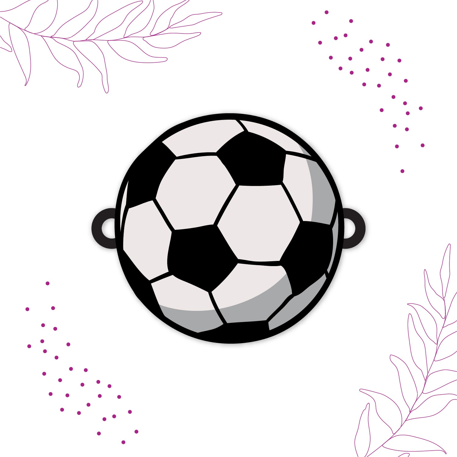 Sports-themed gift packaging for Football Wooden Rakhi with Rudraksha