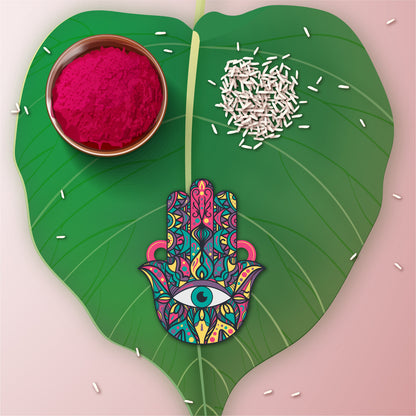 Hamsa Rakhi for bhai – spiritual and stylish Rakhi