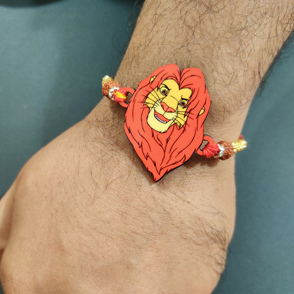 Lion King Musafa Wooden Rakhi