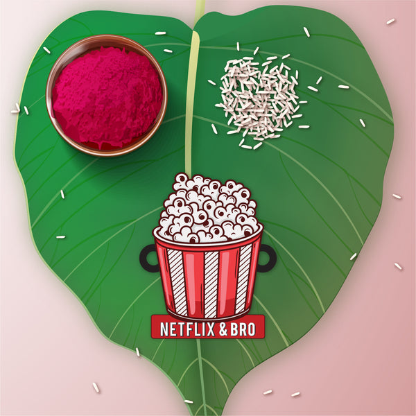 Netflix and Bro Wooden Rakhi for Brother , Bhaiya , Bhai , Boys