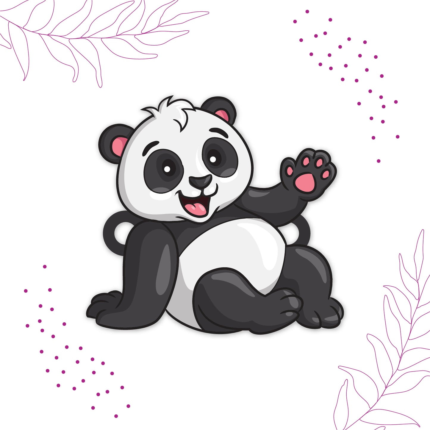 Charming gift packaging for Panda Wooden Rakhi with Rudraksha
