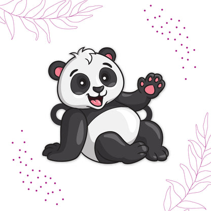 Charming gift packaging for Panda Wooden Rakhi with Rudraksha