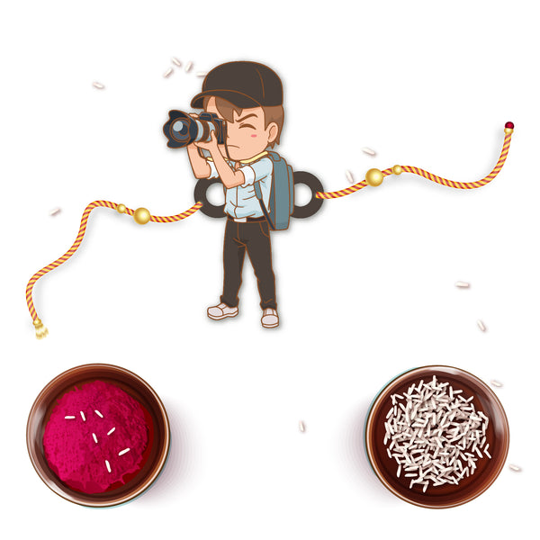 Photographer Bhai Wooden Rakhi