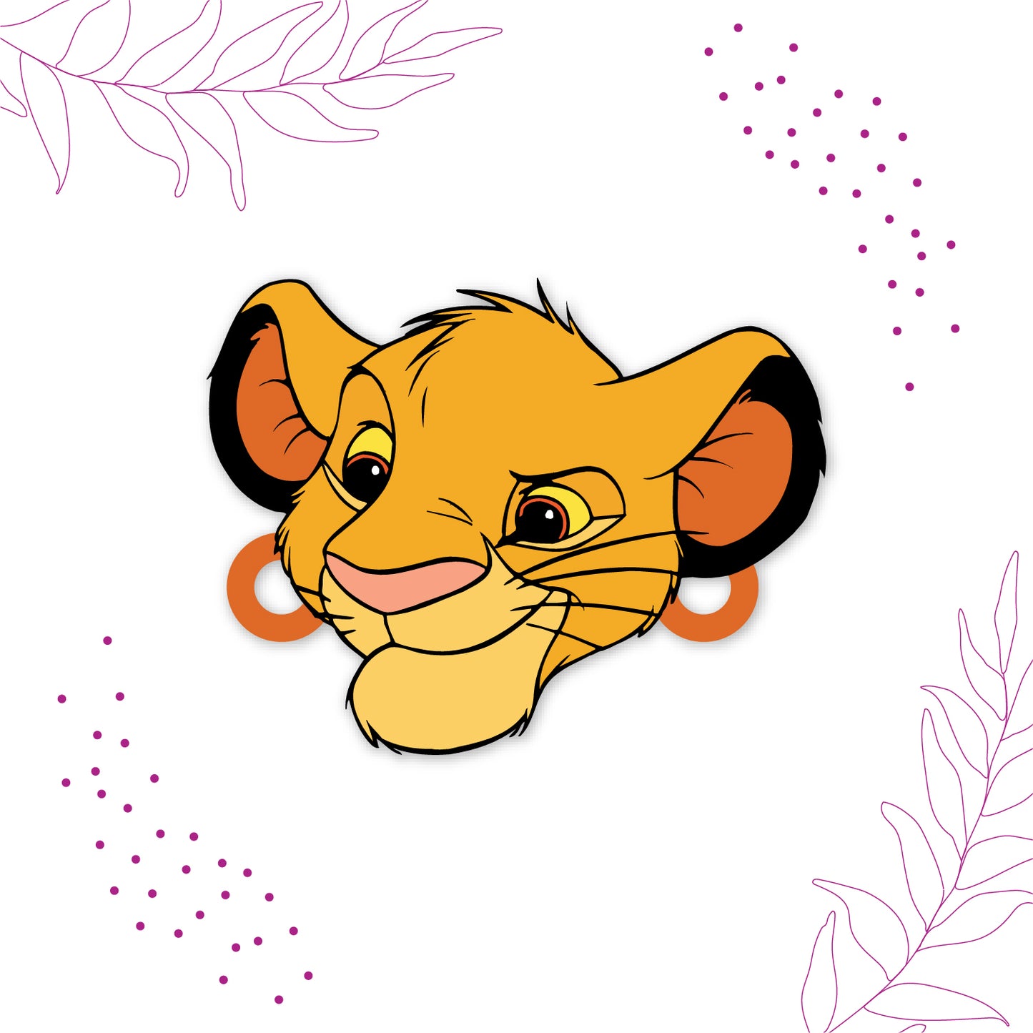 Charming gift packaging for Simba Wooden Rakhi with Rudraksha.