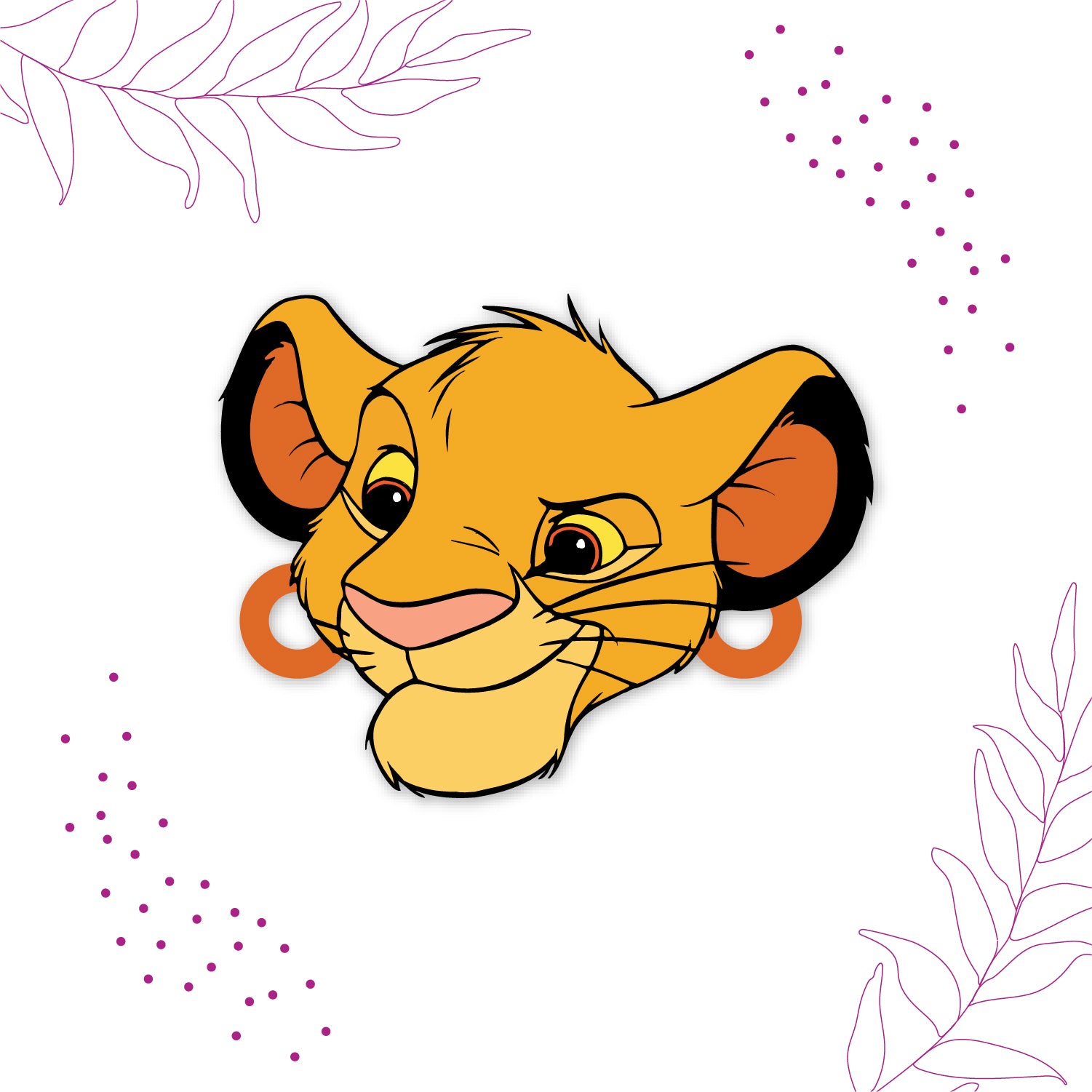 Charming gift packaging for Simba Wooden Rakhi with Rudraksha.