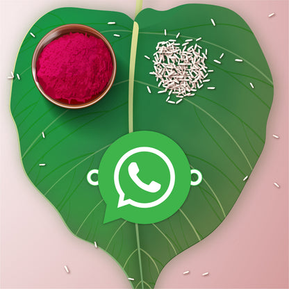 Close-up of the sacred Rudraksha beads on the thread of the Whatsapp Chat Wala Bhai Rakhi