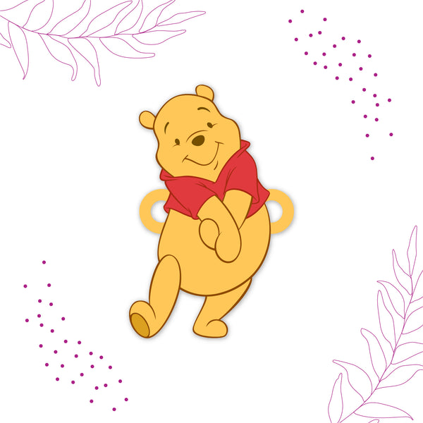 Winnie Pooh Wooden Rakhi