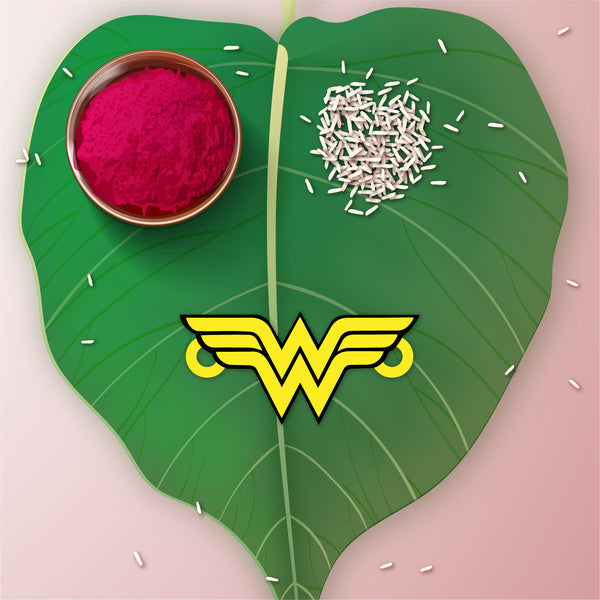 Wonder Woman Wooden Rakhi/Lumba