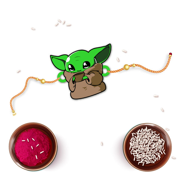 Yoda Wooden Rakhi