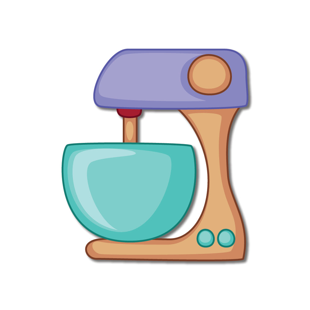 Baking Mixer Wooden Fridge Magnet