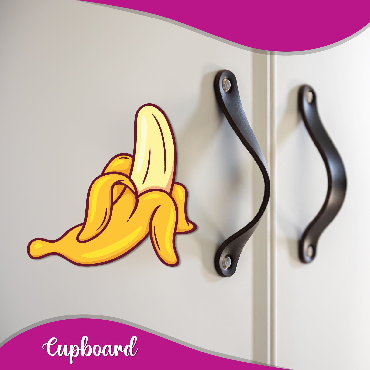 Quirky fruit banana magnet for fridge