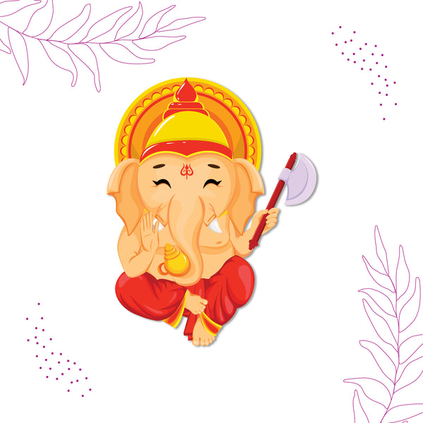 Ganesha Wooden Fridge / Refrigerator Magnet