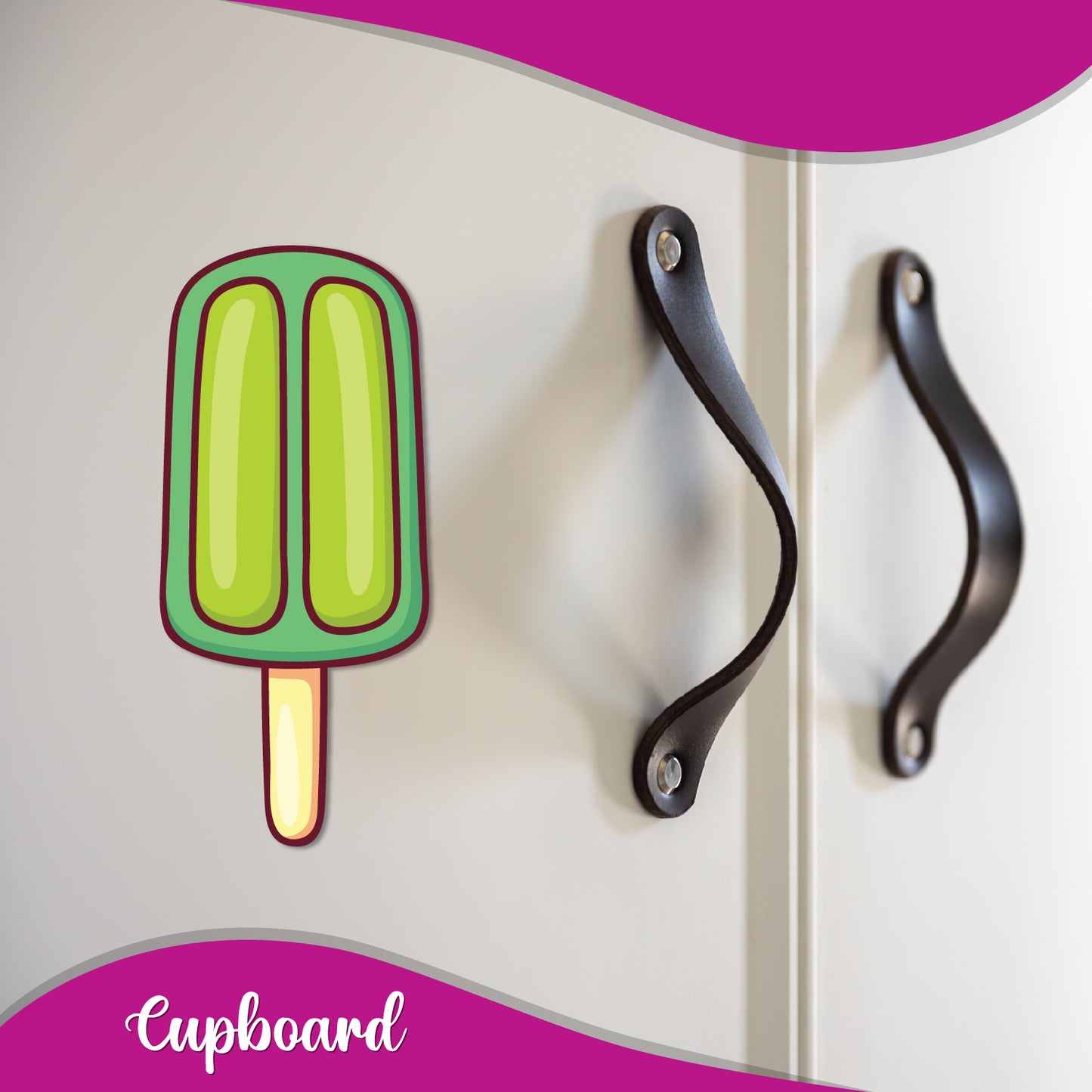 Fun green ice cream fridge accessory