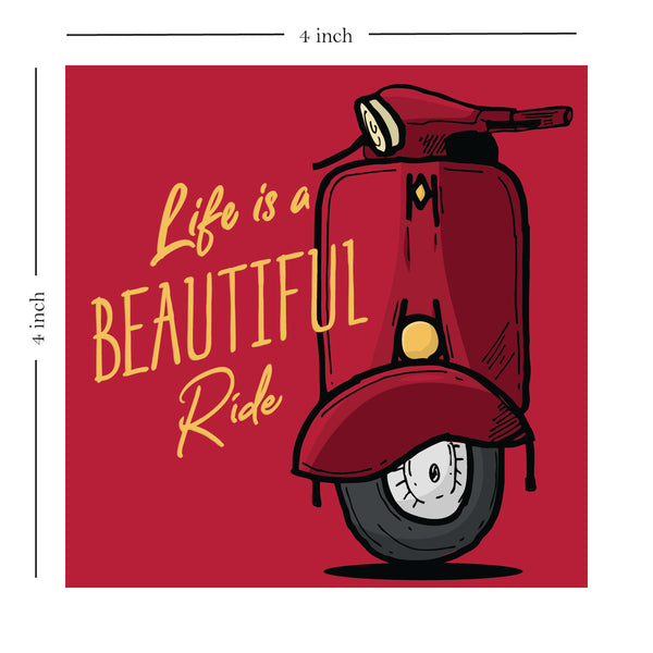 Life is a Beautiful Ride  - Wooden Table Frame/ Table top