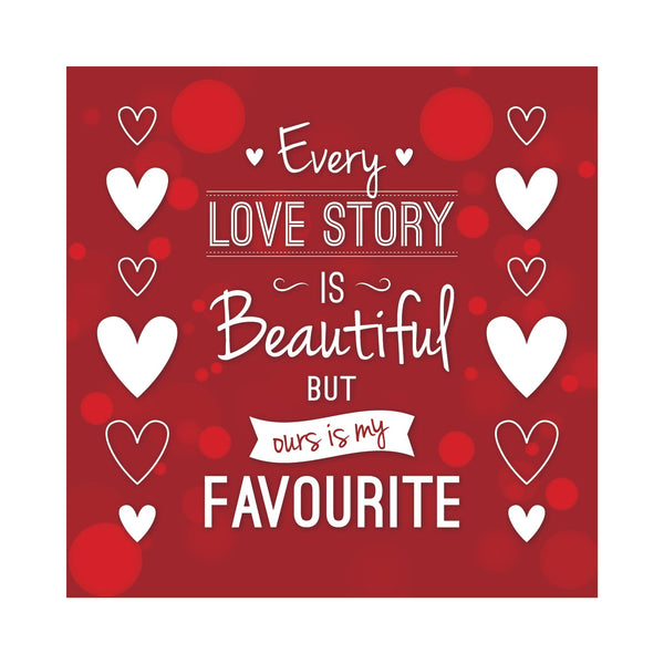Valentine Hamper - 10 products (Personalised Fridge Magnet , Desk Frame, Coaster , Pin , Badge , Keychain , Pop Holder, Card, Chocolate and Rose)
