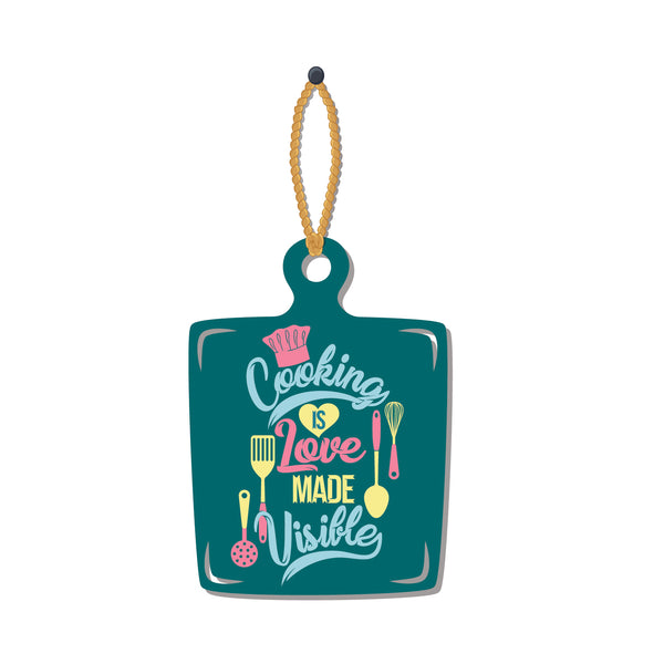 Cooking is Love made Visible Wooden Wall Hanging