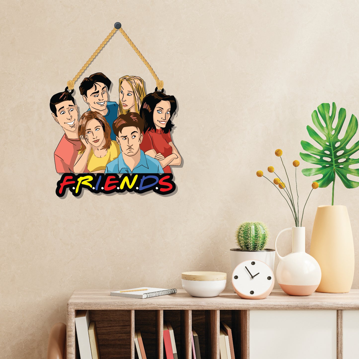 Friends Tv Series Wooden Wall Hanging
