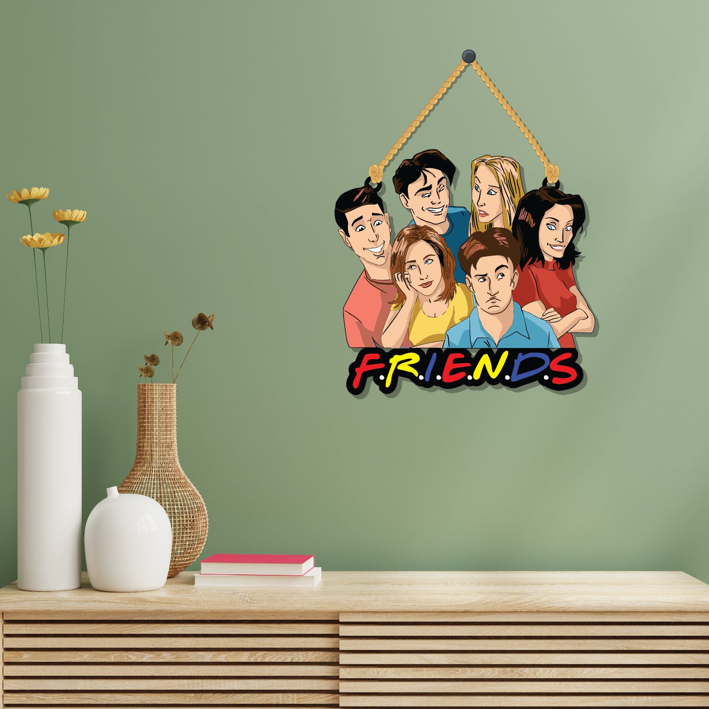Friends Tv Series Wooden Wall Hanging