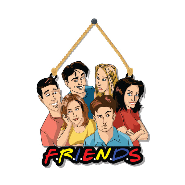 Friends Tv Series Wooden Wall Hanging - Decor