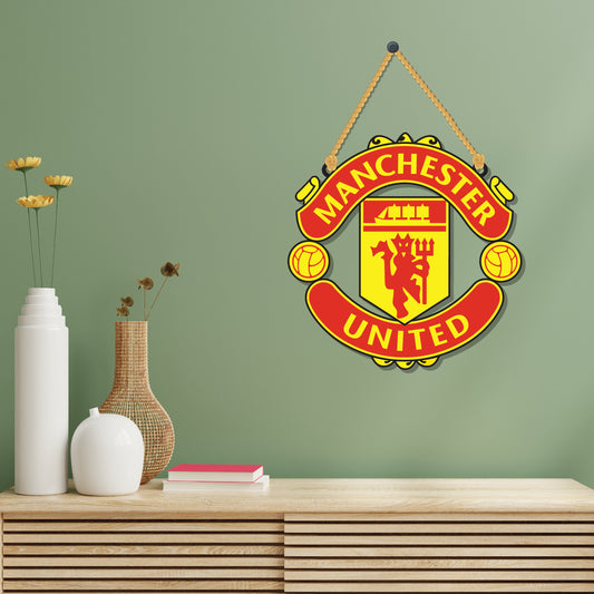 Manchester United Wooden Wall Hanging