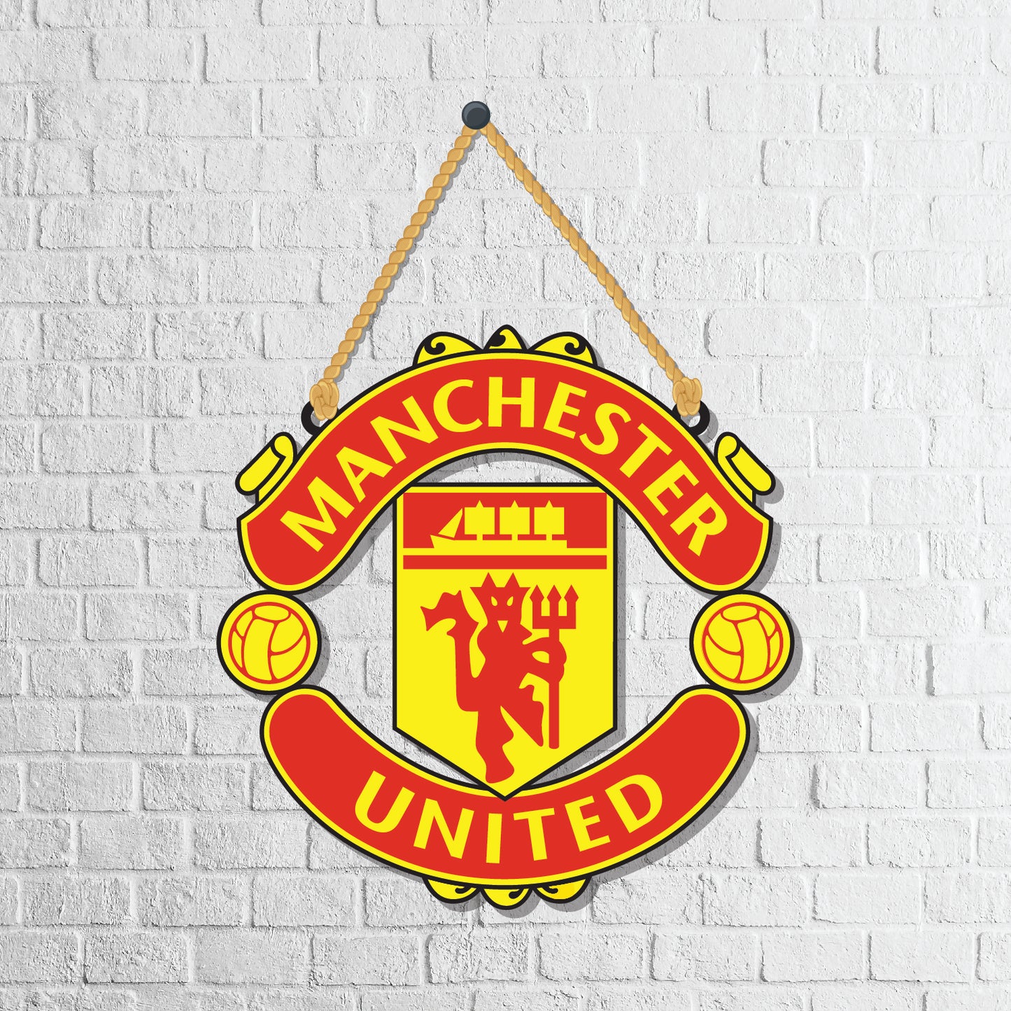 Manchester United Wooden Wall Hanging